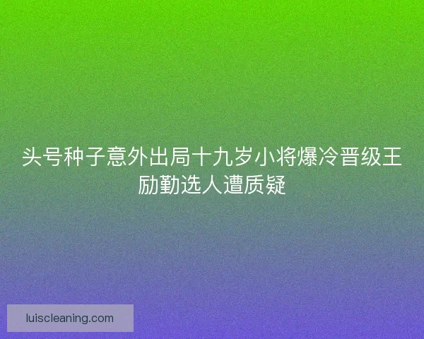 头号种子意外出局十九岁小将爆冷晋级王励勤选人遭质疑